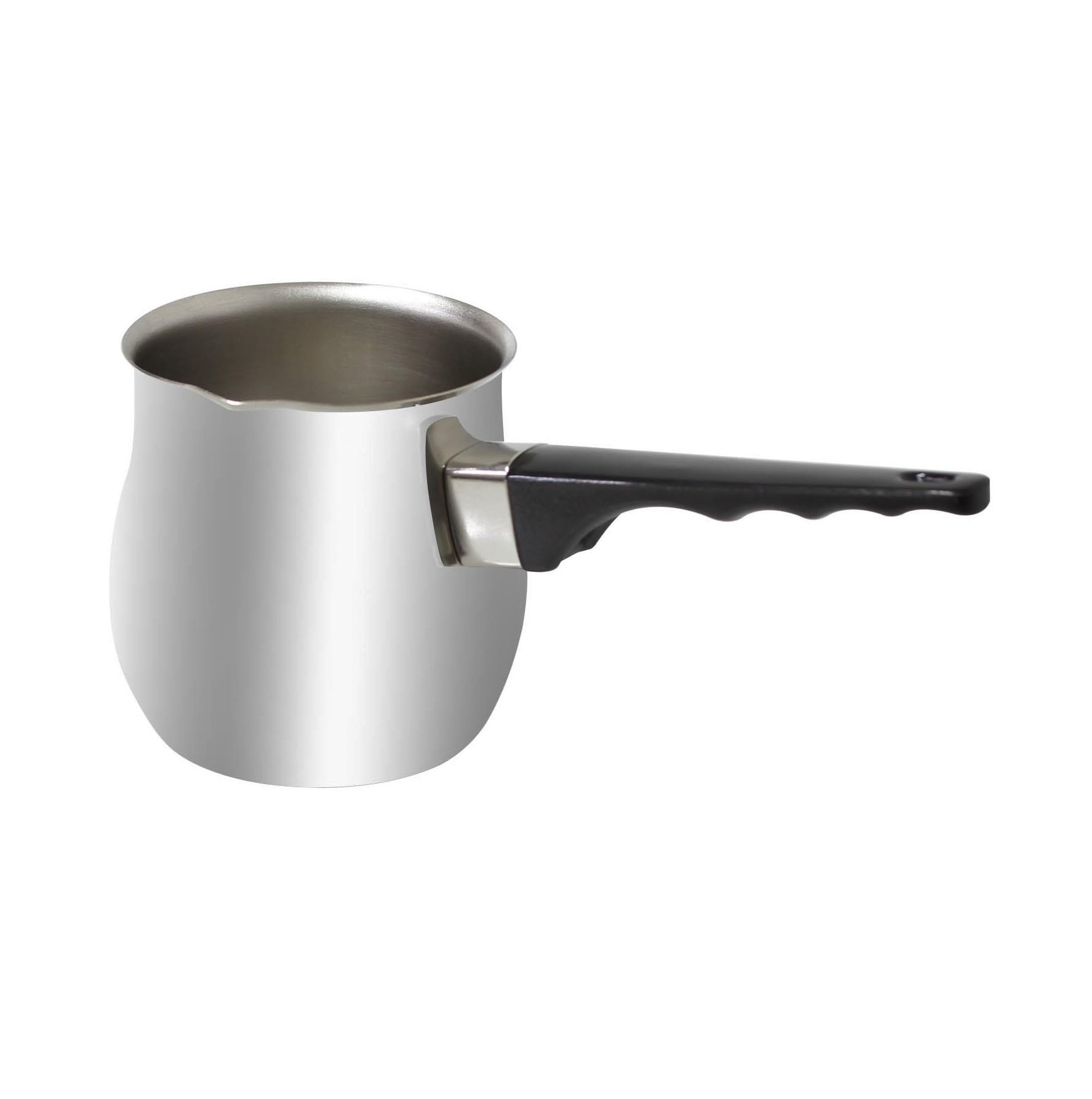 UNIQUE HOME LIVING Turkish Coffee Pot, 170ml Stainless Steel Stovetop Coffee Maker, Heat Resistant Handle, Milk Butter Warmer Chocolate Melting Jug