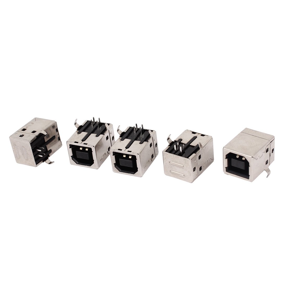 10pcs USB 2.0 Type B Female Connectors - 90 Degree Right Angle Jack Port For Audio MIDI Keyboard Repair
