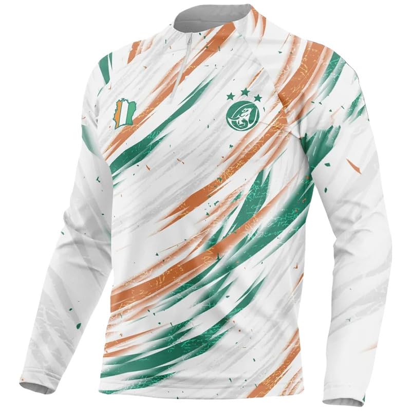 Maillot Côte D'Ivoire Football CI-32 Manches Longues contre le froid des entraînements
