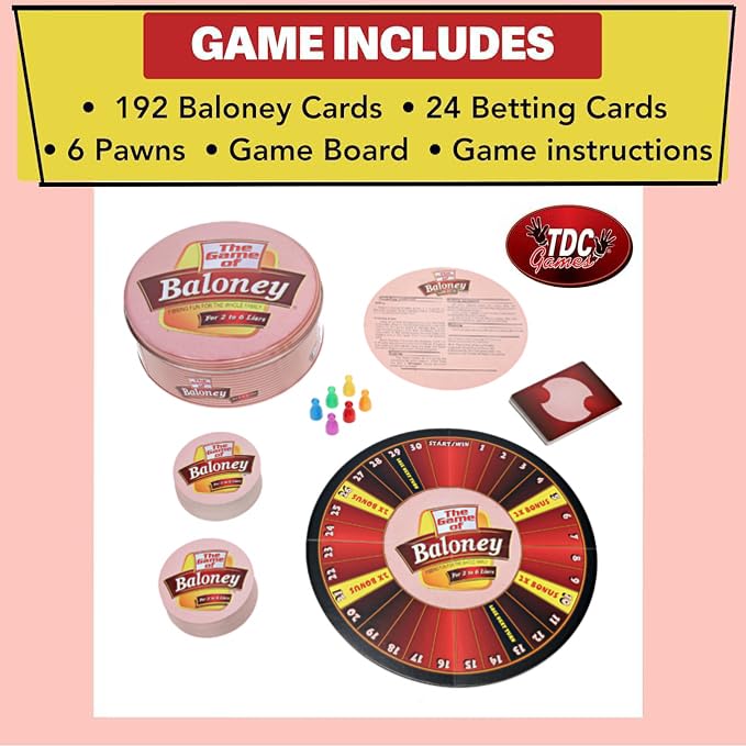 TDC Games The Game of Baloney juego de mesa miniatura 5