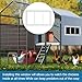 Ktondic Shed Window 2 Pack Transom Window Fixed Design,Flush Mount Household Windows with Tempered Glass and Srews for Shed,Chicken Coop,Barns,Playhouse and Garage White 10X18Inch