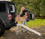 Pet Gear Free Standing Pet Ramp for Cats and Dogs, No Assembly Required, Easy Fold for Storage or Travel, Portable, Fog