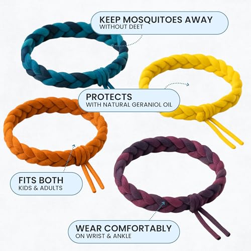 Mosquito Repellent Bracelet 15 Pack, Mosquito Bands - 350 Hours Insect Repellent Protection, Deet-Free, Natural Insect Repellent Bracelet for Adults & Kids - Image 4