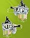 GX160 Carburetor for Honda GX120 GX140 GX160 GX168 GX200 5HP 5.5HP 6.5HP Engine, Replaces 16100-ZH8-W61 16100-ZE1-814 16100-ZE1-825, with Air Filter Turn Up Kits