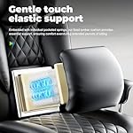 COMHOMA Big and Tall Office Chair, High Back Leather Gaming Chair with Footrest, Executive Ergonomic Office Chair with Pocket Spring Lumbar Support and with Outward Fixed Soft Armrests - Image 4