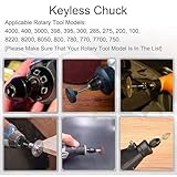 Bestgle 6Pcs Multi Quick Change Keyless Chuck Replacement for Dremel 4486 Rotary Tools 3000 4000 7700 8200 - Image 6