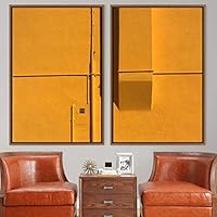 2 Piece Framed Canvas Wall Art Building Blocks Canvas Prints Home Artwork Decoration for Living Room,Bedroom - 16