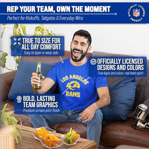 Image of NFL Gameday Cotton Blend T-Shirt for Men and Women - Licensed