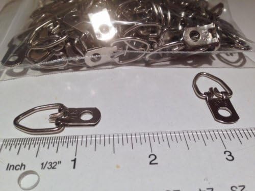 100 Heavy Duty Single Hole D Ring / Triangle Strap Hanger w/ Screws