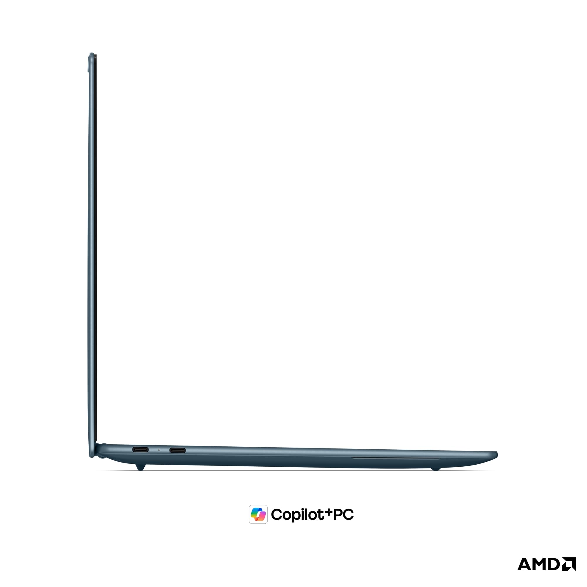 Lenovo Yoga Slim 7 Laptop | 14" 2.8K WUXGA OLED Display | AMD Ryzen AI 7 445 | 16GB RAM | 1TB SSD | AMD Radeon Grafik | Windows 11 | QWERTZ | Tidal Teal | 3 Monate Premium Care