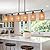 Rattan Kitchen Island Lighting,Boho Coastal Chandelier,4-Light Rustic Pendant Light for Dining Room,Height Adjustable,Black Farmhouse Woven Hanging Lights Fixture Over Table.