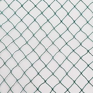 Aquagart, veelzijdig vijvernet, 20 m x 10 m, groen, 17 mm x 17 mm, maas, bescherming tegen bladeren, vijver, afdeknet, vogelbeschermingsnet, tuinnet, boomnet, reigerbescherming, bloemnet, silonnet, beschermend net, vijverafdekking