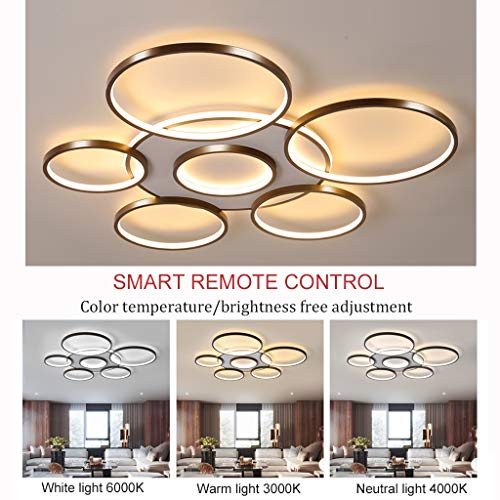 Plafonnier moderne LED dimmable pour en finir avec le manque de clarté du salon - 4