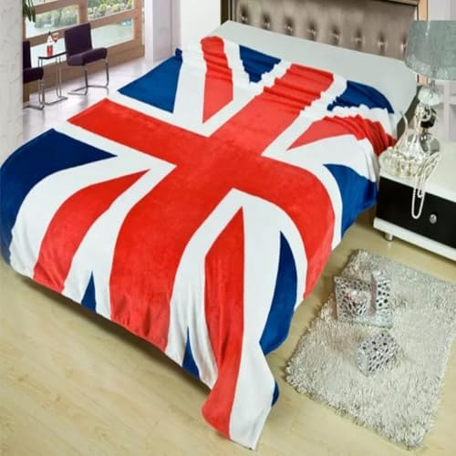 Couverture flanelle drapeau plaid chaud 150x200cm polyester