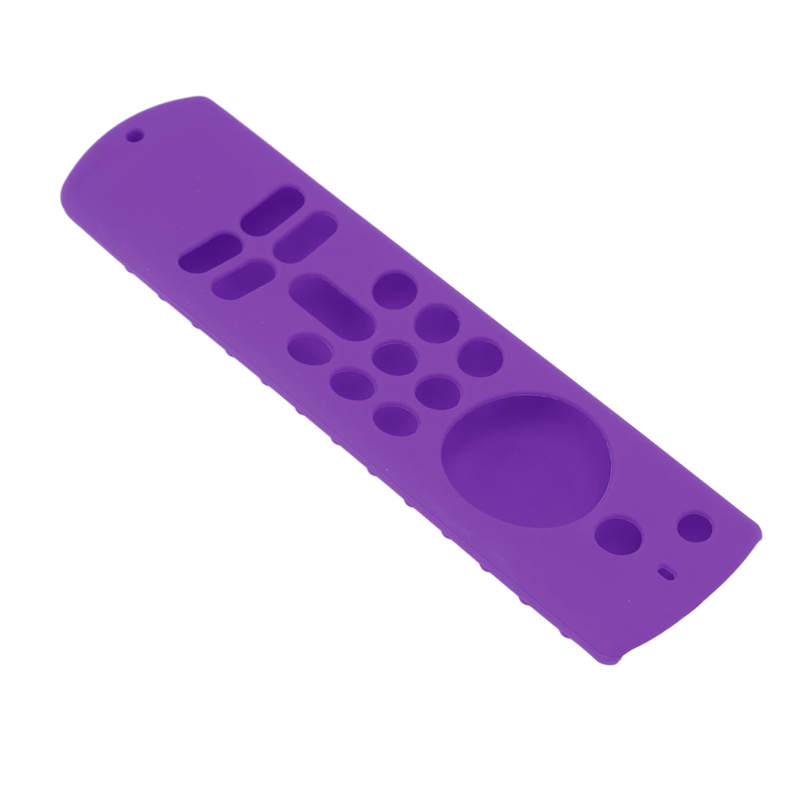 Funda Protectora de Silicona Suave para Mando a Distancia TV Stick, Antideslizante con Cordón, Recortes Precisos, Ligera, 3.ª Generación (Conjunto Morado)