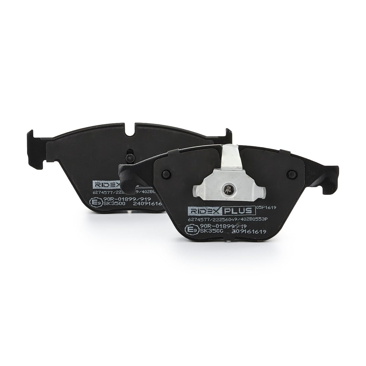 RIDEX PLUS 402B0553P Set d'assale Kit pastiglie freni Anteriore con clip pistone Compatibilità con BMW 5 Sedan F10