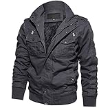 [Material]: Schale: 100% Baumwolle, Futter: 100% Polyester. Warmes und weiches Fleecefutter gegen das breite Spektrum des Winterwetters.