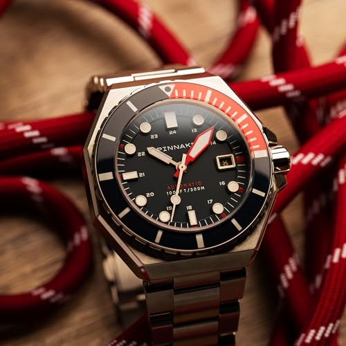 Image of Spinnaker Dumas Men's Watch - Automatic Dive Watch for Men, 44mm Stainless Steel Case, Stainless Steel Strap, Water Resistant 300m, SP-5081