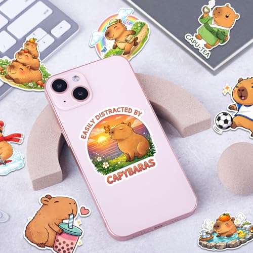 Calcomanías de capibara en pack infantil ideal para regalar y decorar cuadernos escolares 4