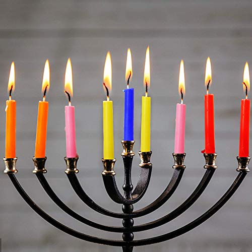 Yiia 100 Pcs Unscented Assorted Colors Mini Taper Candle | 4" Tall X 1/2" Diameter | Great For Casting Chimes, Rituals, Spells, Wax Play & More #TOP4