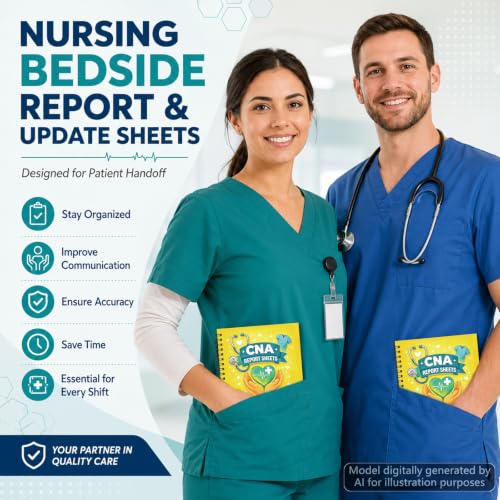 gisgfim 4 Pcs CNA Nurse Report Sheet Notebook Clinical Essentials Accessories for Work as Gift for Nurse in the Making CNA Student Gift and SBAR Report Book Patient Handoff Organizer – vue 6