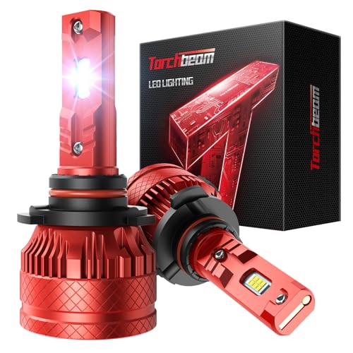 Image of Torchbeam 9006 /HB4 LED Bulb,80000LM 800% Super Brighter 9006 LED Bulbs, 6500K Cool White HB4 LED Bulbs with 12000RPM Cooling Fan, 10-Year Extended Lifespan IP68 Waterproof Plug and Play, Pack of 2