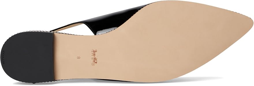 Amazon.com | Coach Women's Claire Skimmer Mary Jane Flat, Charcoal