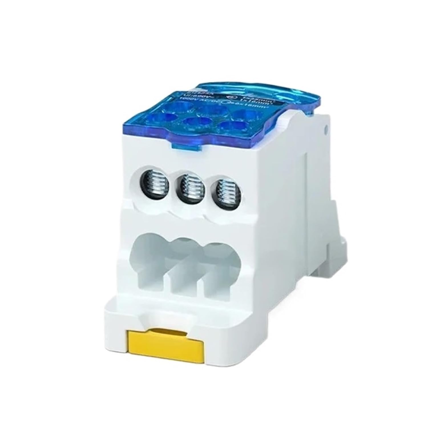 Connection Terminal 80A/125A/160A/250A/400A Distribution Box, one in Multiple Out Power line Electrical Connector Joint(UKK-80A-Blue,1 PCS)
