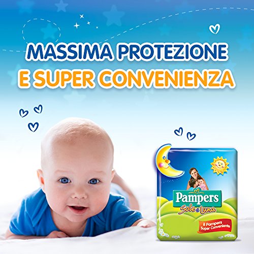 Pampers Sol y luna. Pañales maxi, 108 unidades