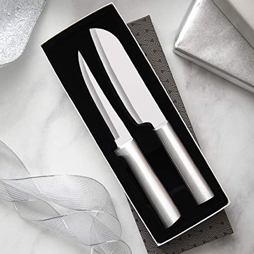 RADA Cutlery 2-Piece Cook’s Select Knife Gift Set (S53), Stainless Steel Hollow Ground Blade, Made in USA, Silver Handles