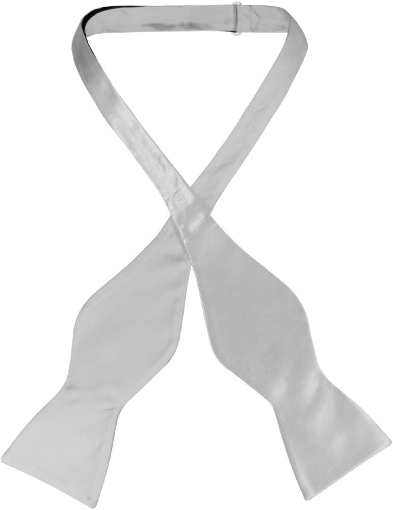 Biagio Self Tie Bow Tie for Men Solid Color Classic Adjustable Formal Bowtie for Wedding Tuxedo Dress Wear