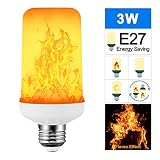 Lemonmax LED Flame Effect Light Bulb - 4 Modes Gravity Sensor Light Bulb - E27 B...