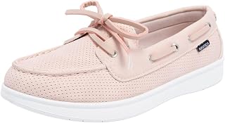 Nautica Women's Casual Boat Shoes, Moc-Toe Loafers with Cushioned Insole, Deck Fashion Sneaker