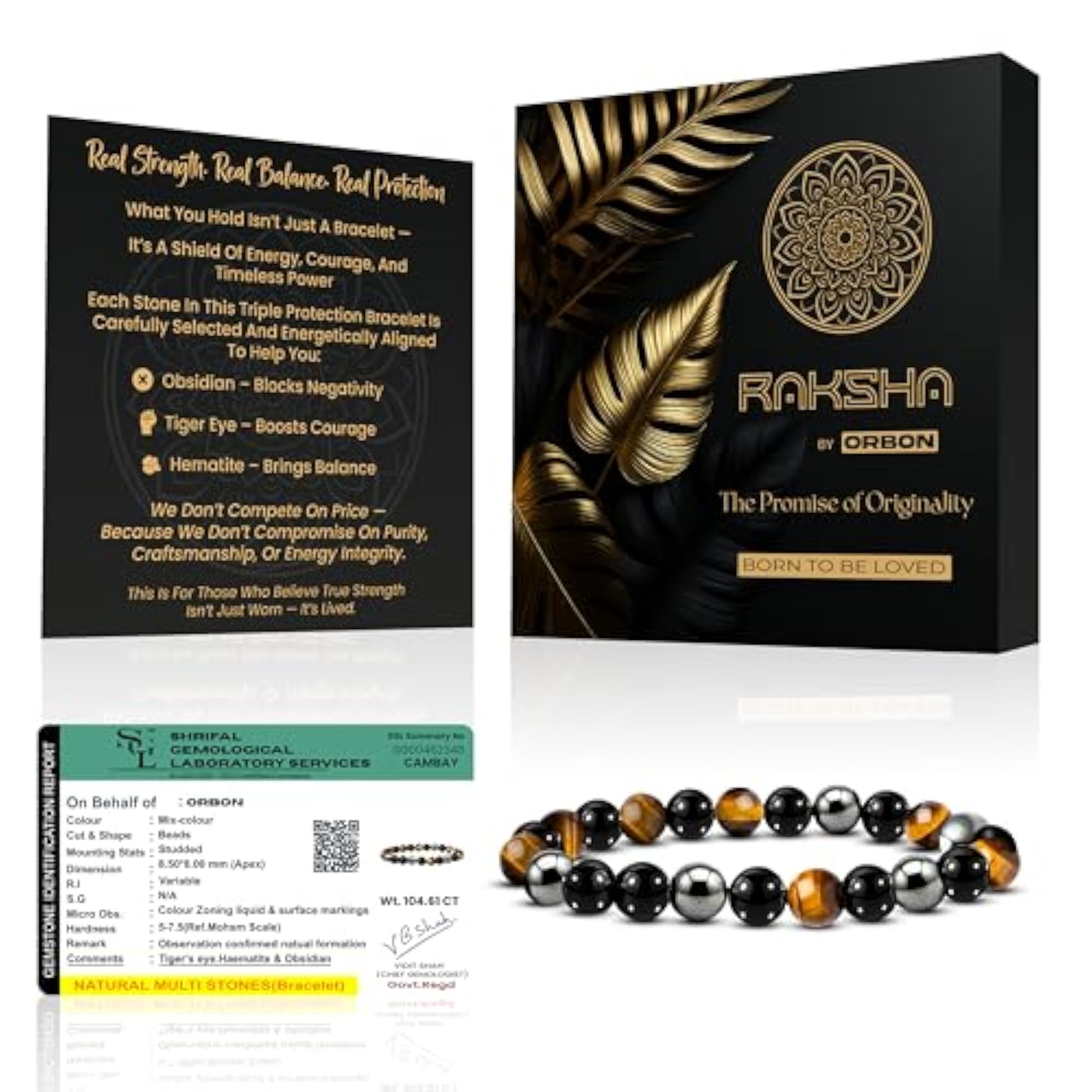 Certified Natural Multi Stone Crystal Bracelet for Men & Women