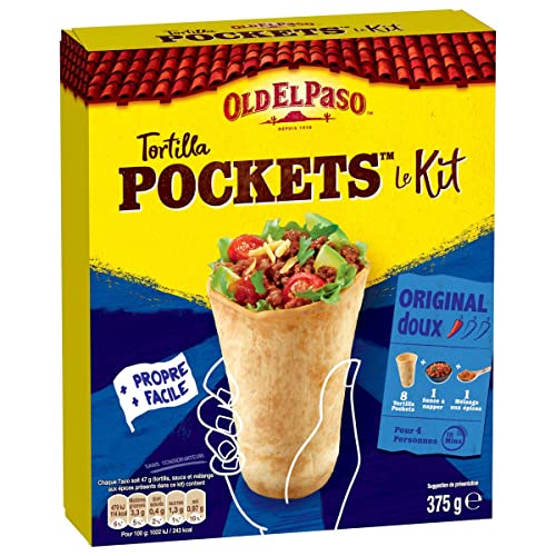 Juego de 3 tortillas old el paso, blandas, 4 personas, 375 g