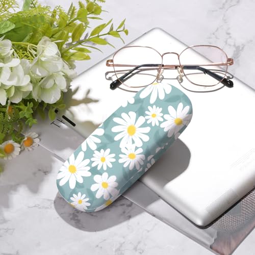 Image of Glasses Case Hard Shell,Portable Protective Eyeglasses Case, Eyeglass Holder Box with Cleaning Cloth,for Women Men