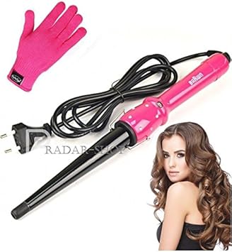 Rizador de pelo ondulador moldeador profesional cable 360 cono plancha :  Amazon.es: Belleza