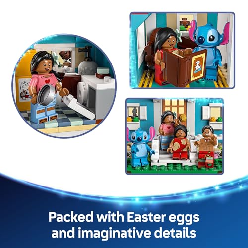 LEGO Disney Lilo and Stitch Beach House Toy - Building Playset for Kids, Girls and Boys, Ages 9+ - Includes 5 Minifigures - Disney Gift Idea for Fans of Lilo & Stitch Movie - 43268 - image 5