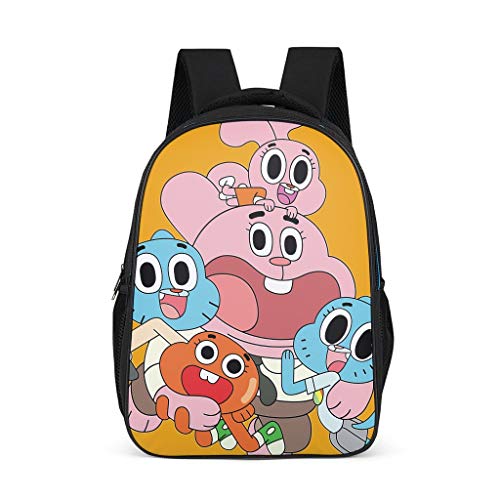 Mochila escolar unisex para niños The Amazing World of Gumball  para