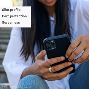 OtterBox iPhone 11 Commuter Series Case - BESPOKE WAY (BLAZER BLUE/STORMY SEAS BLUE), slim & tough, pocket-friendly, with port protection