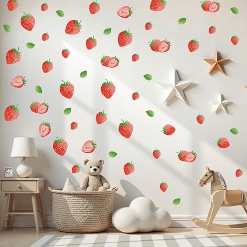 Vinilos Decorativos de Fresas - 64 Piezas en 8 Hojas miniatura 4