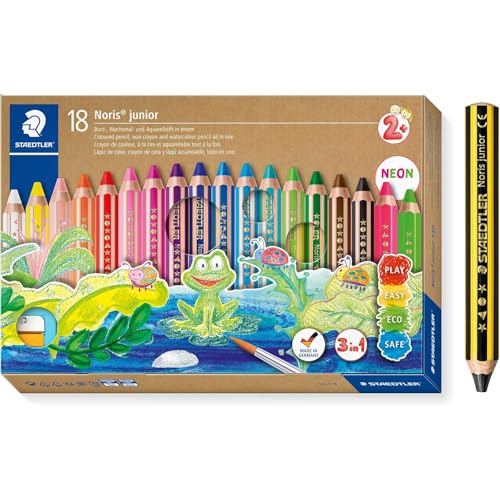 Crayon pour enfant STAEDTLER Noris junior anti casse pour eviter les mines brisees
