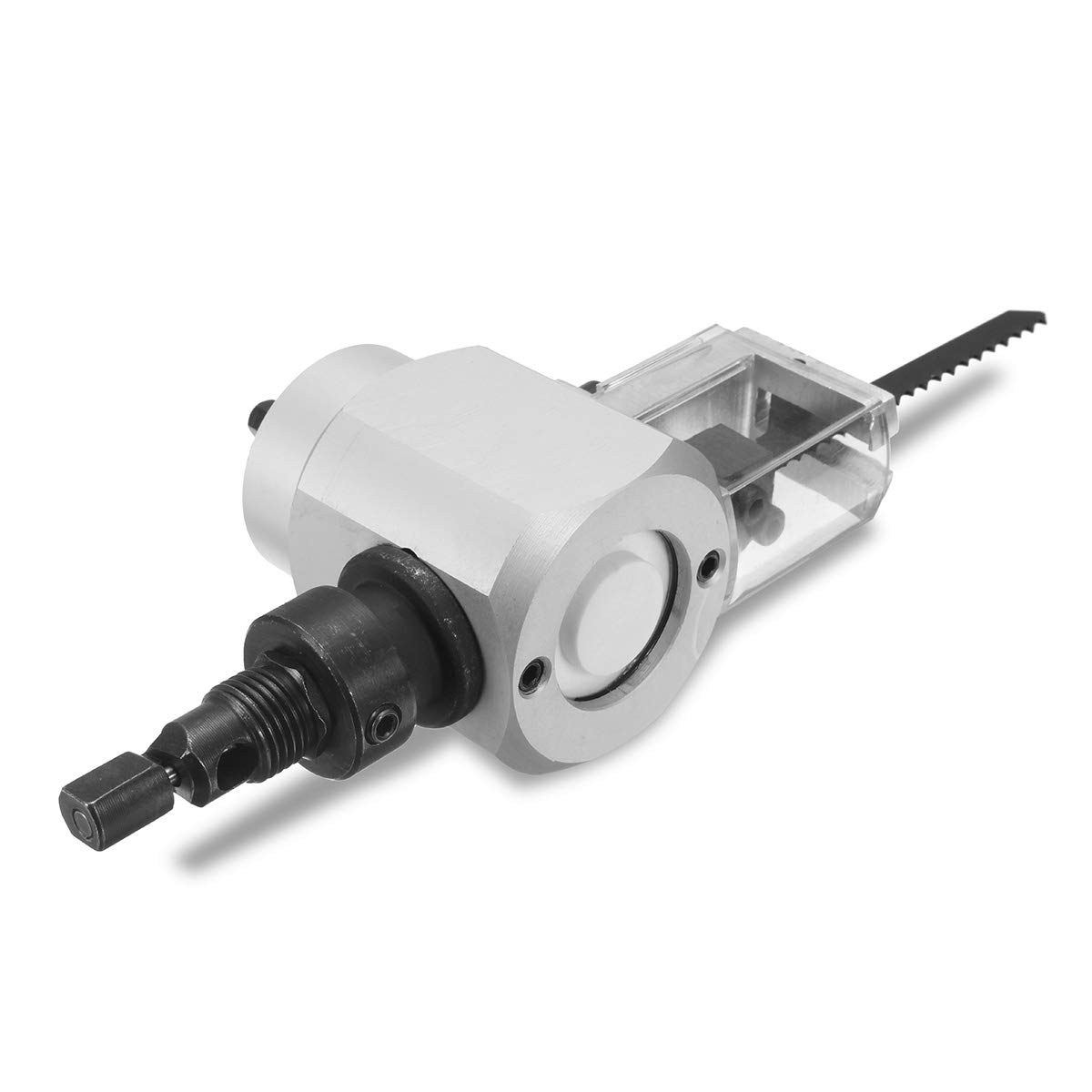 CCChaRLes Cortador De Doble Cabezal De Chapa De Metal Con Caja De Metal Yt-180A Herramienta De Sierra De Corte Accesorio De Taladro Eléctrico