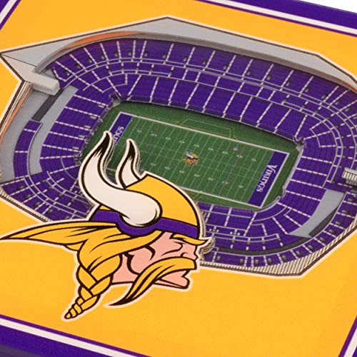 Image of YouTheFan NFL 3D Team StadiumViews 4x4 Coasters - Set of 2