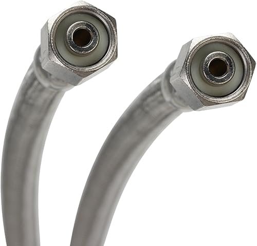 Miniatura 3 de Fluidmaster 12IM120 - Línea de suministro para máquina de hielo de acero inoxidable trenzado