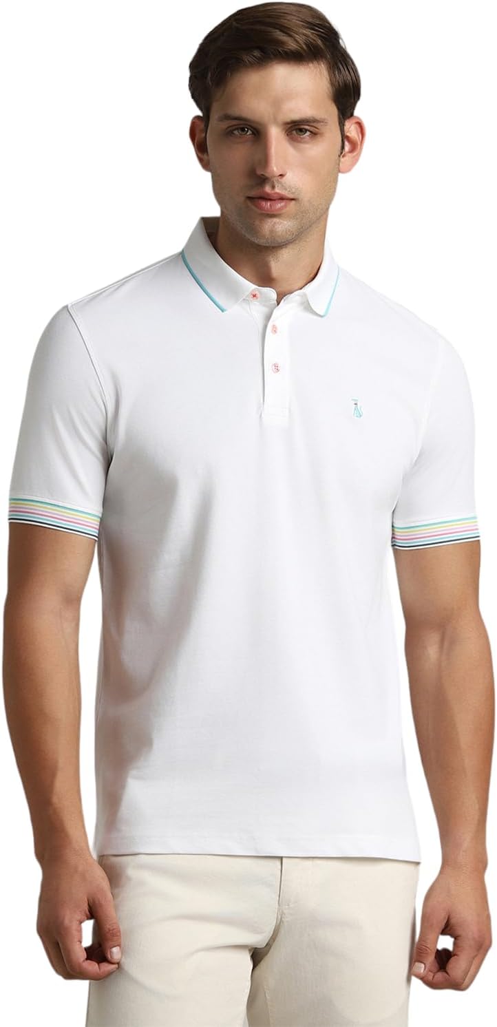 Simon Carter LondonMen's Solid Slim Fit T-Shirt