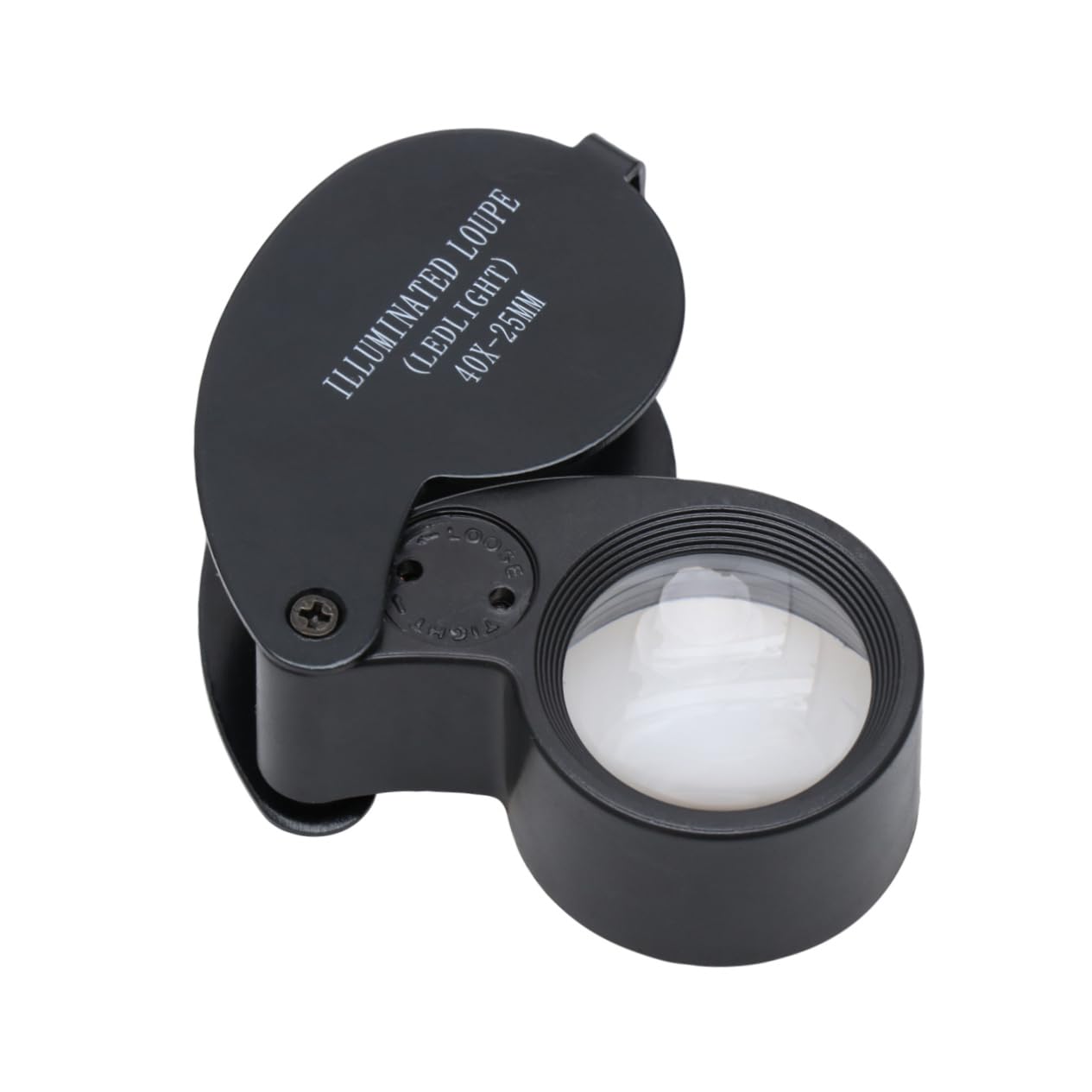 LALAFINA Jewelry Appraisal Glasses 40x Magnifying Glass Led Light Loupe Magnifier for Gems