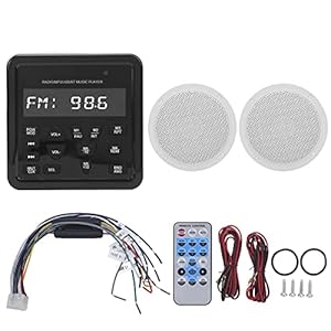 Mariene Luidsprekerset Marine Audio Receiver Speaker Set Bluetooth Speler Waterdichte MP3 Radio Stereo Systeem ABS…