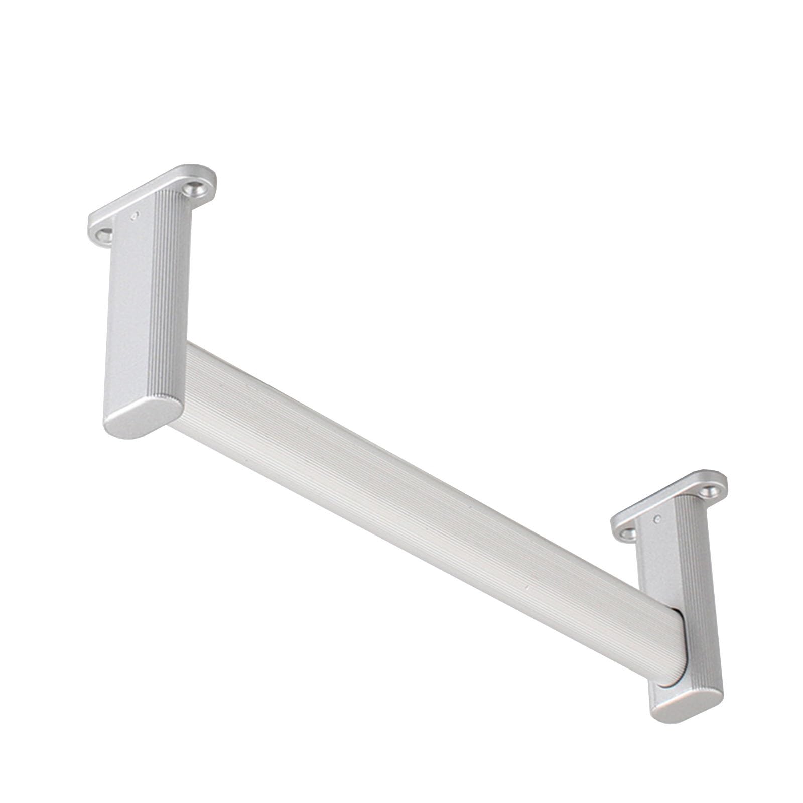Konfigurowalny aluminiowy drążek do szafy, wytrzymały drążek wiszący do płaszcza zimowego, pralni i szafy (biały 70 cm/27,5 cala), solidne regulowane rozwiązanie oszczędzające miejsce