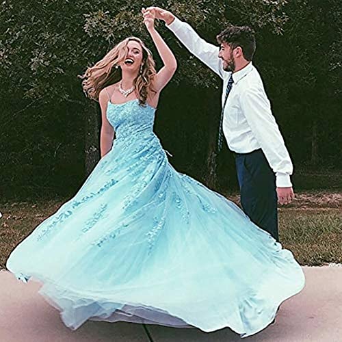 Prom Dress Lace Formal Evening Gowns Appliques Wedding Guest Dress Tulle Long Prom Dress4